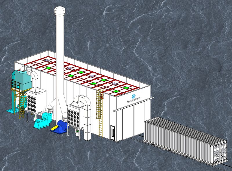 風力回收式噴砂房